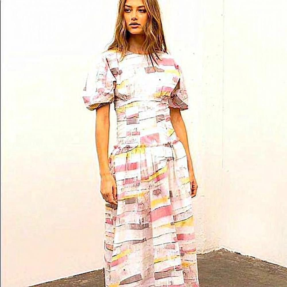 Anthropologie Moon River Pastel ColoursCottagecore/ Boho XS Dress